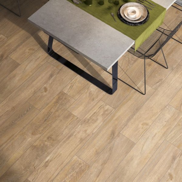 Viva Made Cozy Havana Rett 20x120 piastrella effetto legno