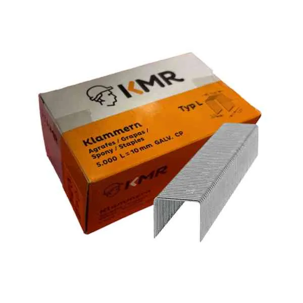 KMR punti metallici tipo L 10 mm 5000 pezzi per spillatrice