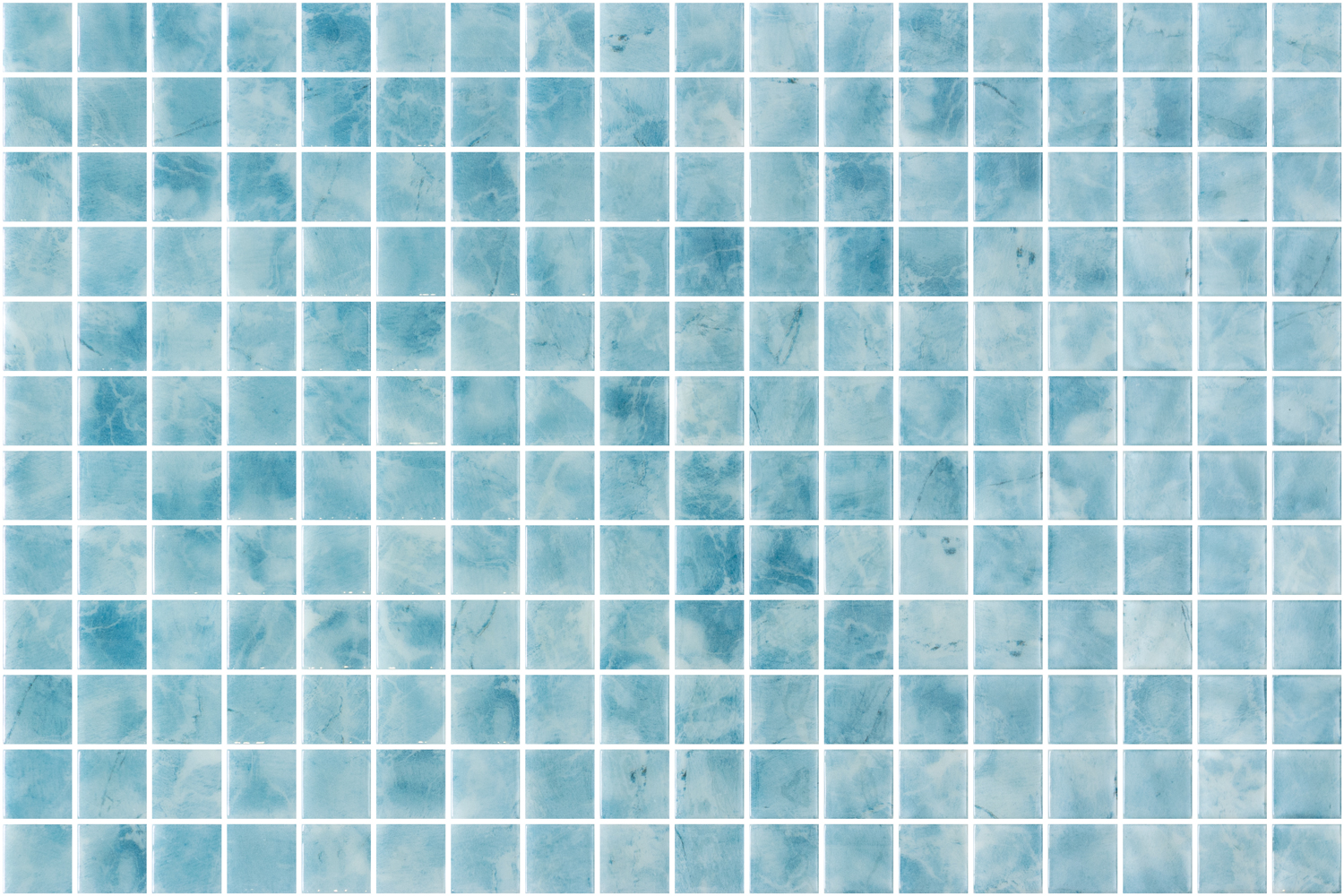 SQ Mosaic Identity Betta Fish mosaico azzurro lucido