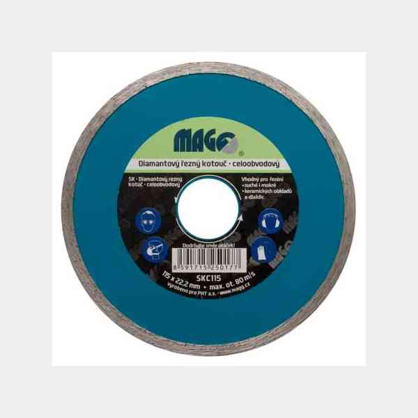 Magg Super disco diamantato liscio ceramica 115 mm