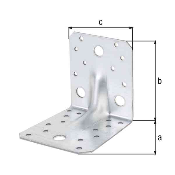 GAH Alberts angolare rinforzato 105x105x90 mm acciaio