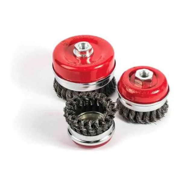 Protech spazzola a tazza 65 mm metallo smerigliatrice