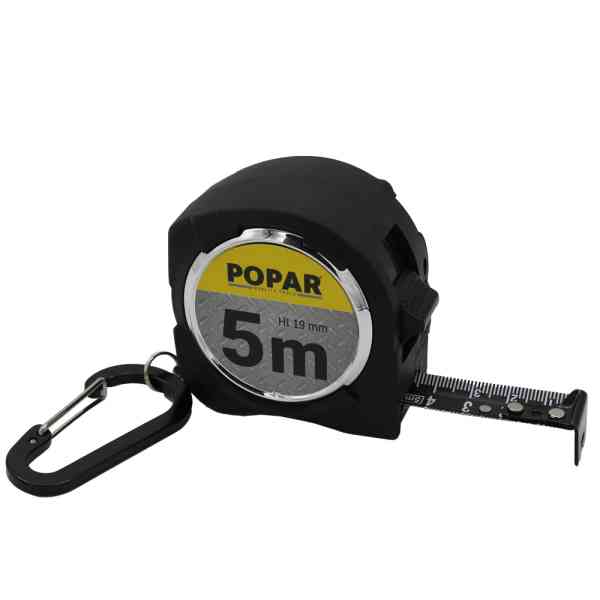 POPAR 2v1 LMM037411 metro a nastro laser 5 m gommato 40 m