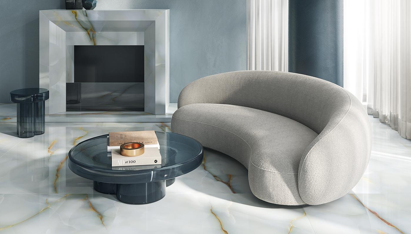 Viva Made Tele di Marmo Pure Onyx Piastrelle Effetto Marmo