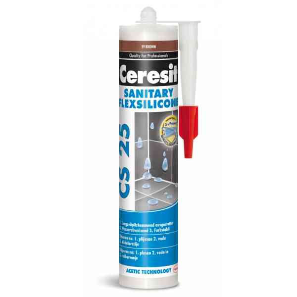 Ceresit CS25 Silicone Sanitario Brown 280 ml