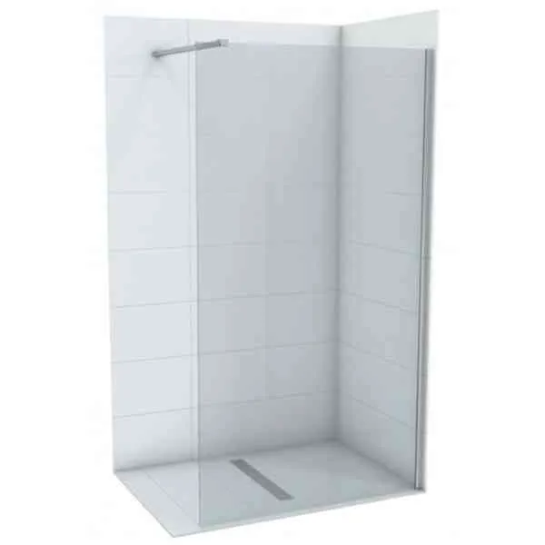 Minotti Monte parete doccia 100x200 vetro 8 mm cromo
