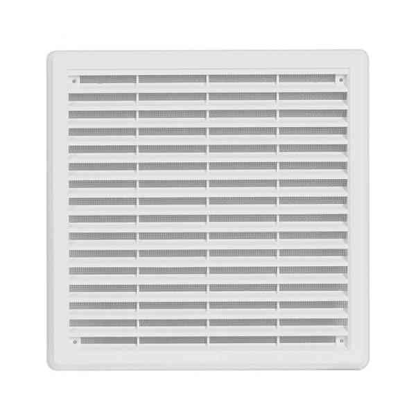 Haco griglia aerazione 250x250 mm bianca con rete a viti