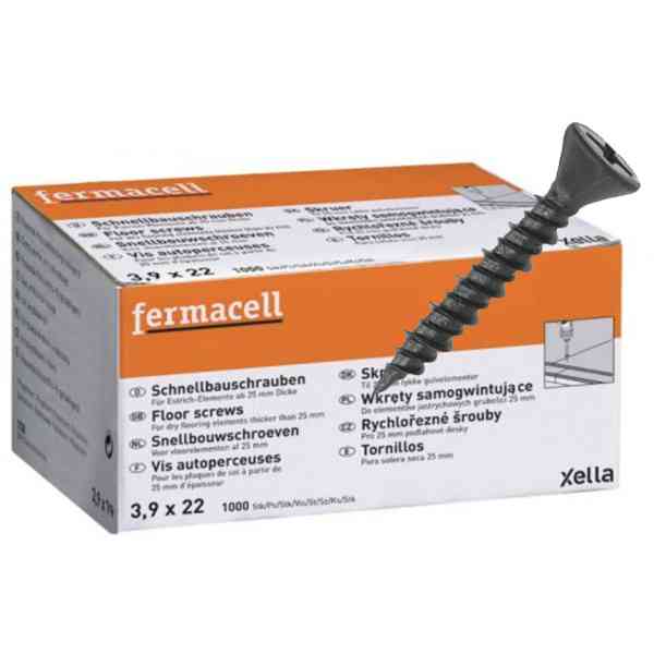 Fermacell viti rapidi 3,9x22 mm 1000 pezzi massetto