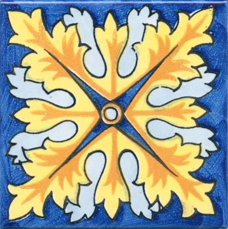 Ceramica Pinto Barocco Vietri VP662 piastrella maiolica a mano