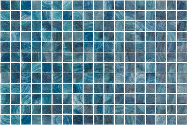 SQ Mosaic Identity Kidako Lum mosaico blu luminescente