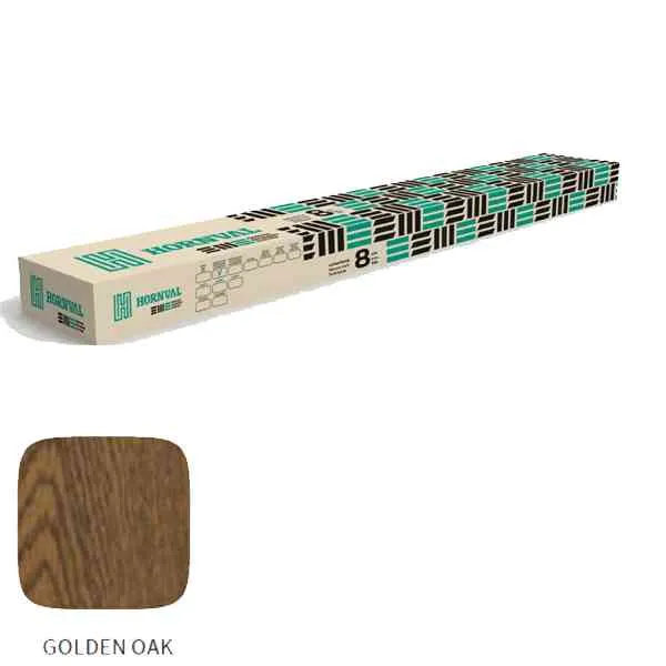 Hornval Set montaggio pannello recinzione 120 cm rovere scuro