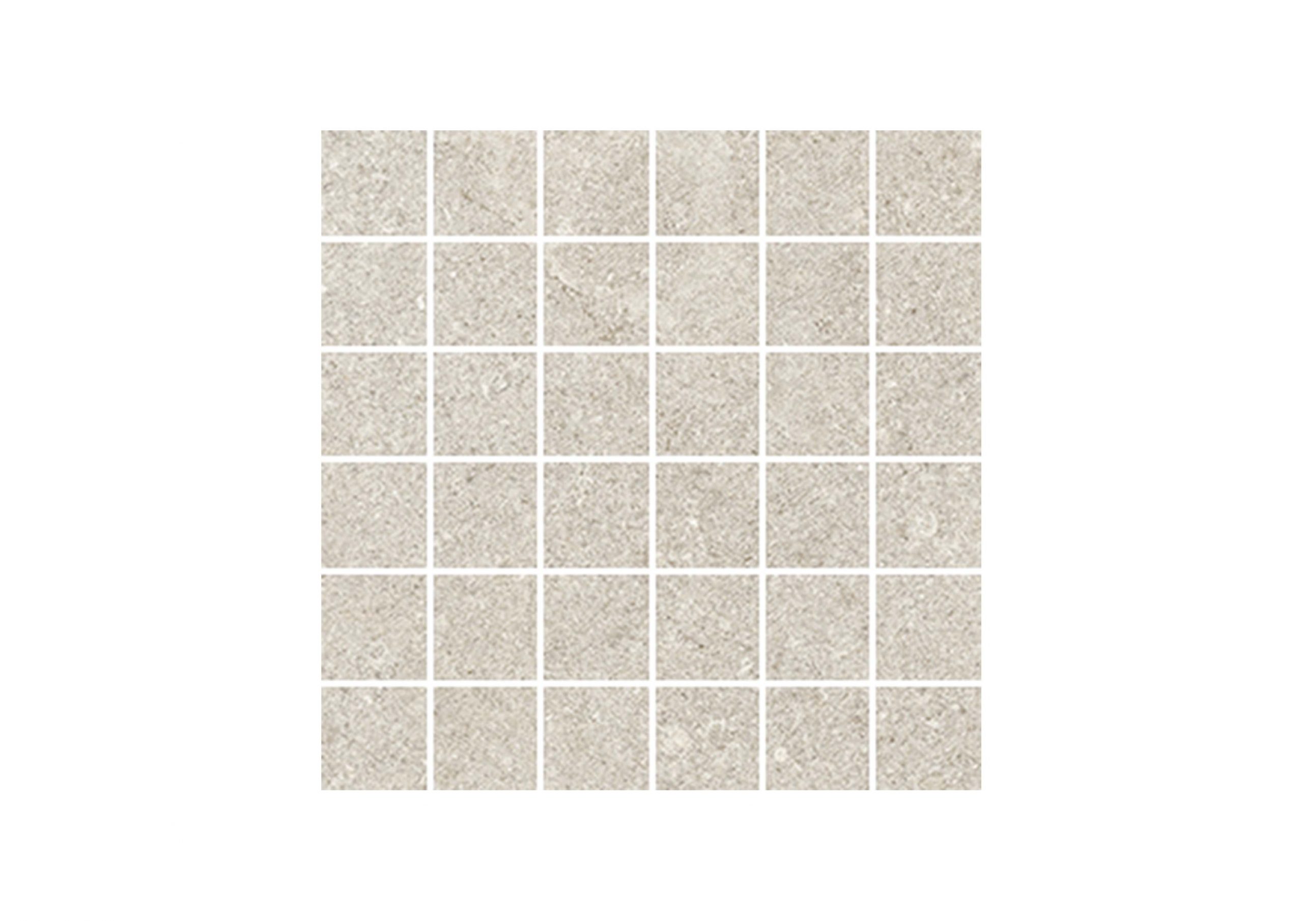 Roca Tiles Serena Crosscut Bone mosaico 30x30 effetto pietra