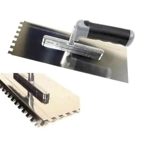 Hufa frattazzo dentato inox 280x130 mm dente 10x10
