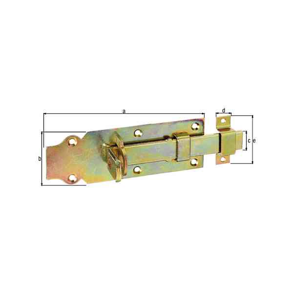 GAH Alberts catenaccio dritto zincato 160x56 mm