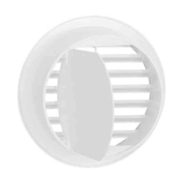 Haco aeratore da incasso 110 mm bianco con aletta