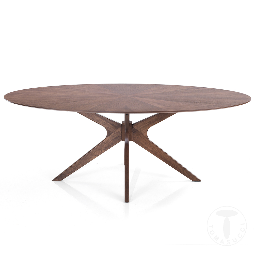 Viva Made Tallin Tavolo Ovale Dark Wood Legno Scuro