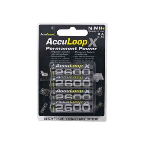 Acculoop-X AL2600-4 batterie ricaricabili AA 2600 mAh
