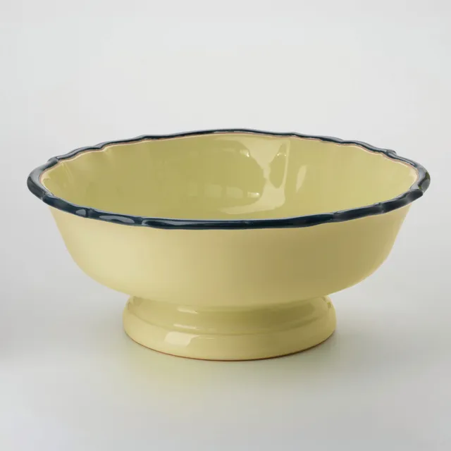 Cerasarda Arte Tavola Monogram fruttiera vaniglia imperiale