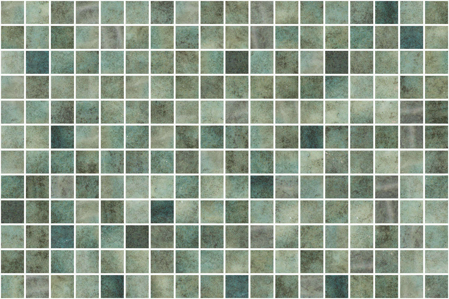 SQ Mosaic Kubu Okoze Glossy mosaico piscina verde lucido