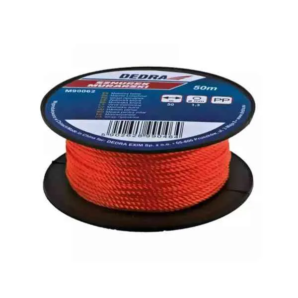 Dedra M90062 cordella muratore rossa 50 m 1,3 mm