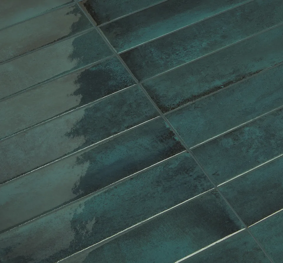 Recer Vetra Teal Gloss 7,5x13 piastrella campione lucido