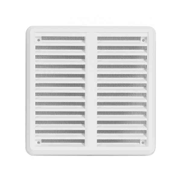 Haco VM 150x150 KB griglia ventilazione bianca con rete