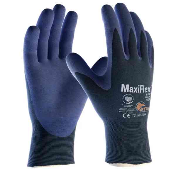 ATG MaxiFlex Elite 34-274 guanti lavoro taglia 10 blu
