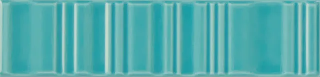 Recer Cromina 3D Glide piastrella 7,5x30 turchese lucida