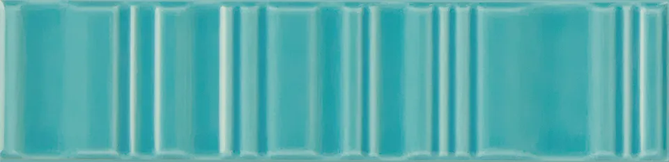Recer Cromina 3D Glide piastrella 7,5x30 turchese lucida