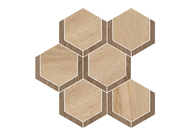 Roca Morea Marquet mosaico effetto legno opaco