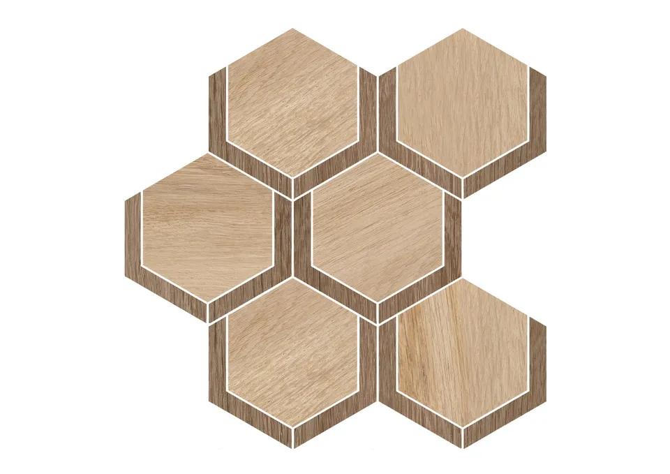 Roca Morea Marquet mosaico effetto legno opaco