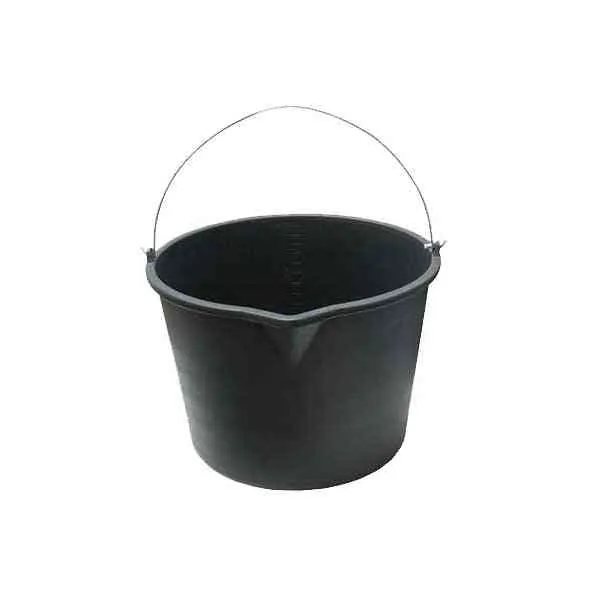Den Braven Secchio Muratore PVC 5 L Nero con Beccuccio