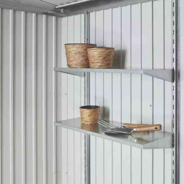 Biohort Europa casetta giardino metallo grigio scuro 244x300