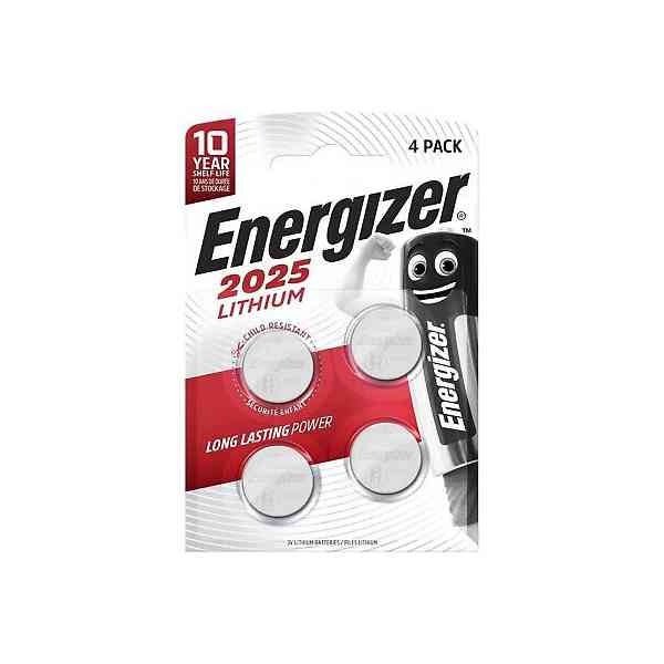 Energizer CR2025 pila litio 3V bottone 4 pezzi