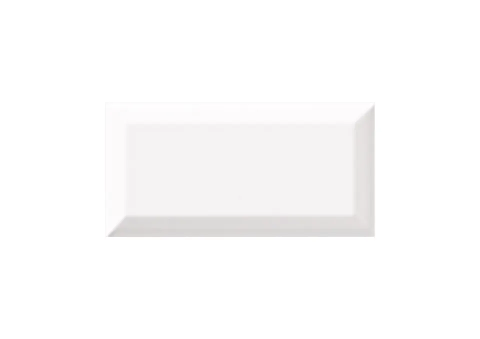 Roca Whites Suite Bevel Blanco piastrella bianca bisellata