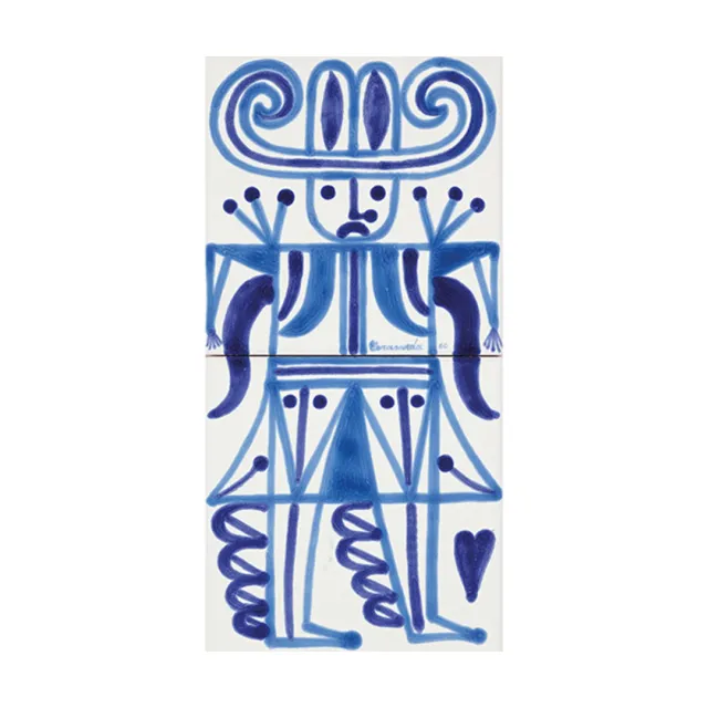 Cerasarda I Classici Cavaliere 2 piastrella blu comp 2 pz