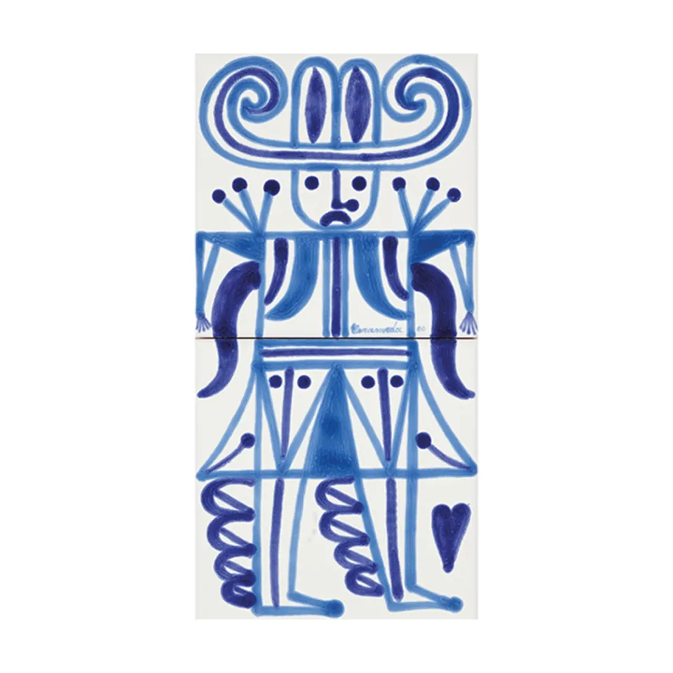 Cerasarda I Classici Cavaliere 2 piastrella blu comp 2 pz