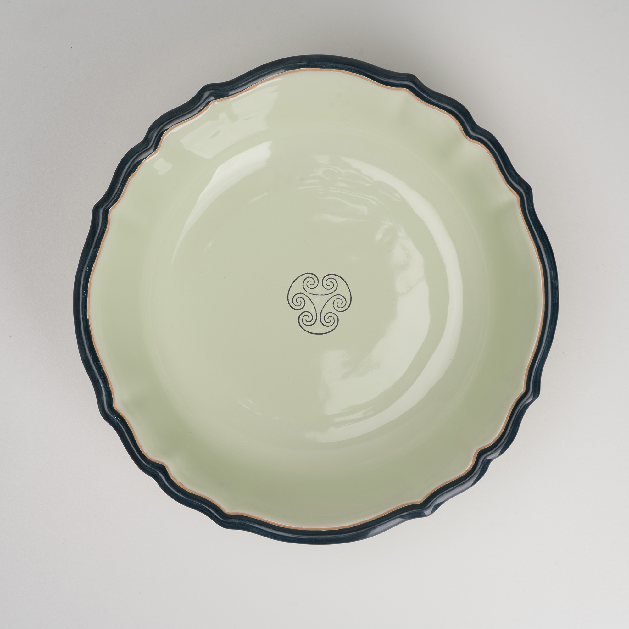 Cerasarda Monogram Fruttiera Velluto Botanico coppa ceramica