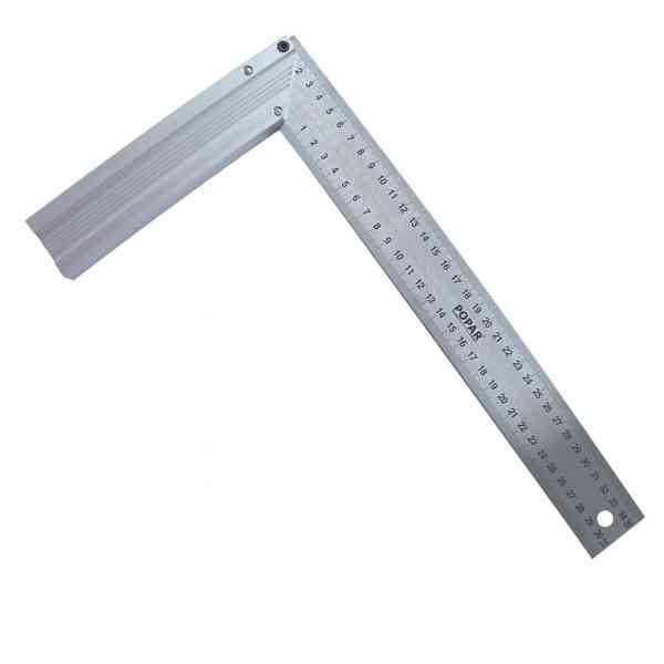 Popar squadra falegname alluminio 350 mm con battuta