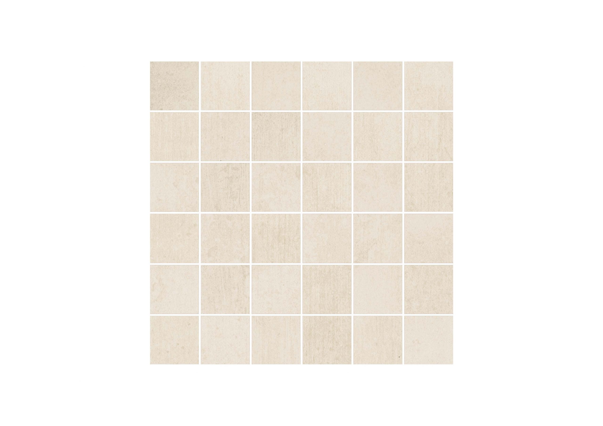Roca Tiles Downtown Blanco mosaico bianco cemento