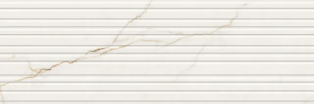 Recer Calacatta Auria Ripple Gold 30x90R piastrella lucida