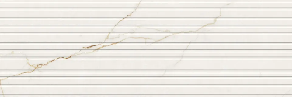 Recer Calacatta Auria Ripple Gold 30x90R piastrella lucida