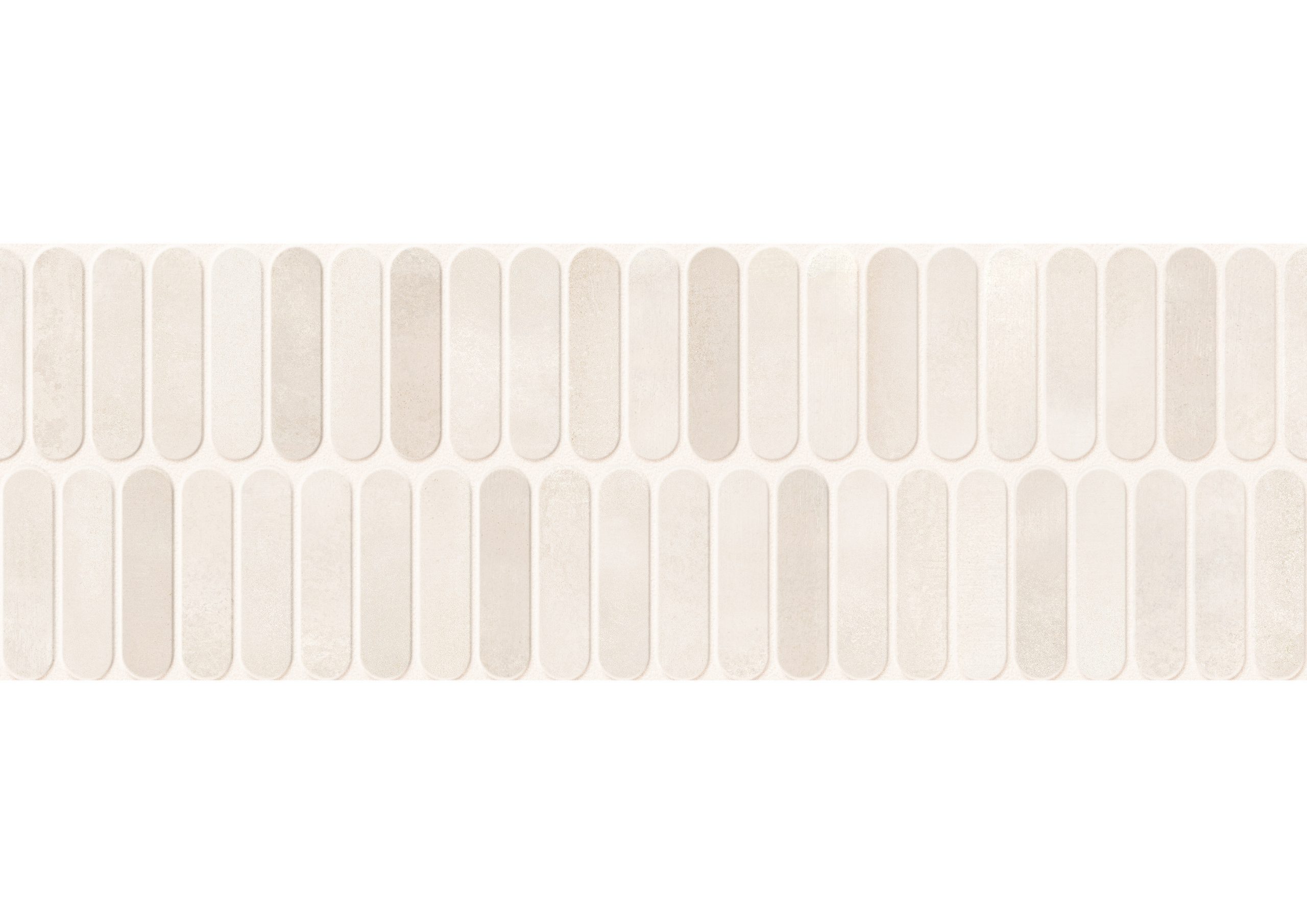 Roca Tiles Beton Suite Beton Oval piastrella avorio effetto cemento