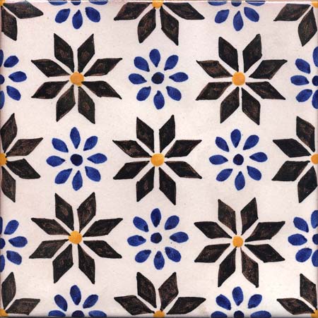 Ceramica Pinto Barocco Vietri VP14867 piastrella maiolica a mano