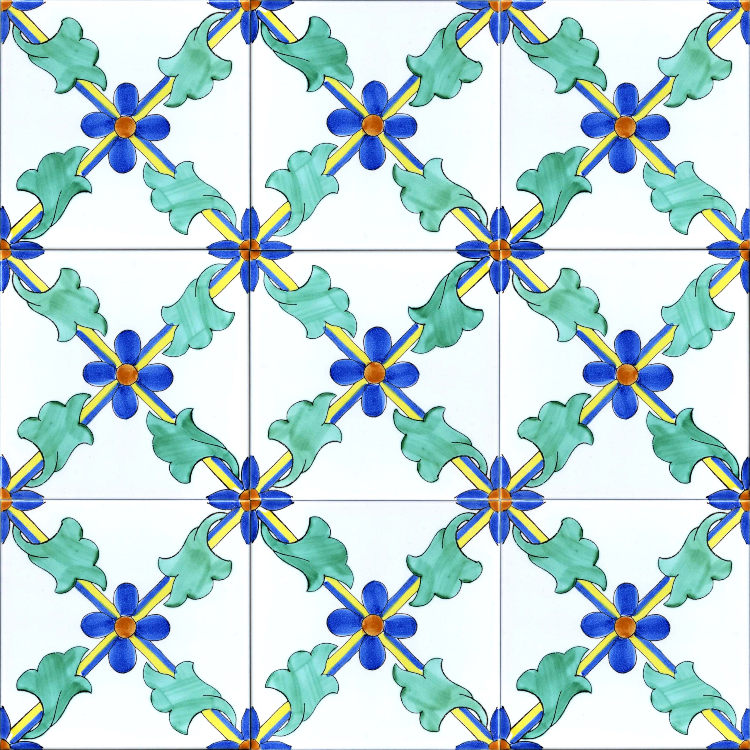 Ceramica Pinto Pennellato VP15818 piastrella 20x20 maiolica a mano