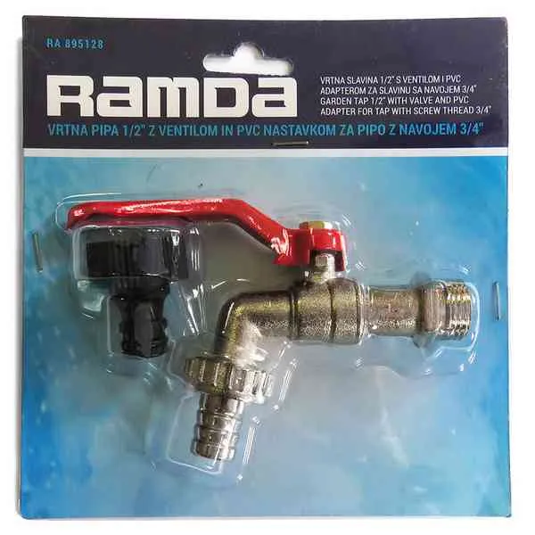 Ramda Pipa Vrtna 1/2 rubinetto giardino PVC 1/2 pollice