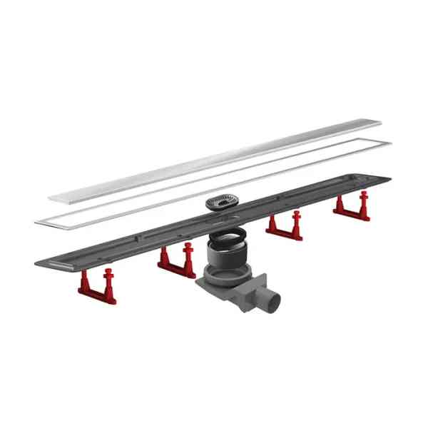 Confluo Premium canaletta doccia inox 65 cm scarico 50 mm