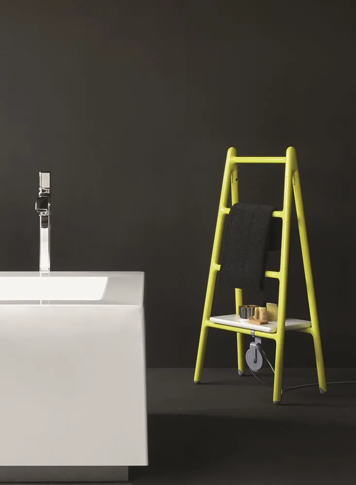 Viva Made Scaletta termoarredo acciaio a parete per bagno