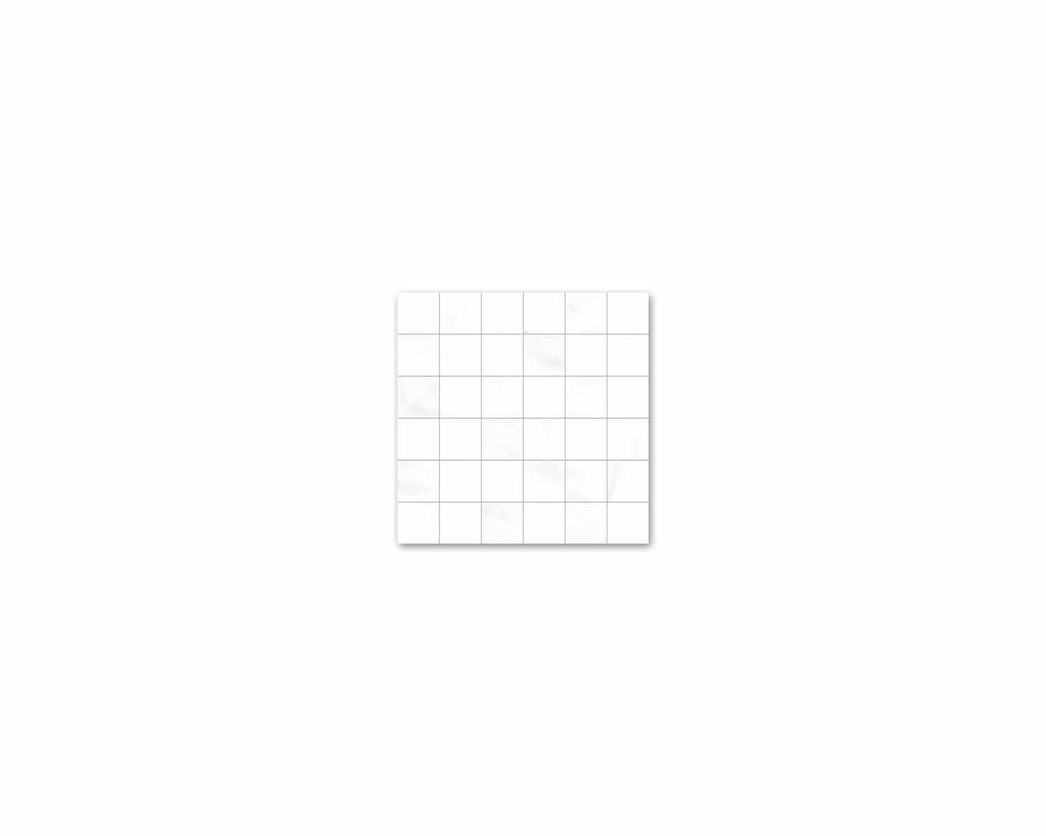 Roca Tiles Thinbig Malla Natural mosaico marmo bianco