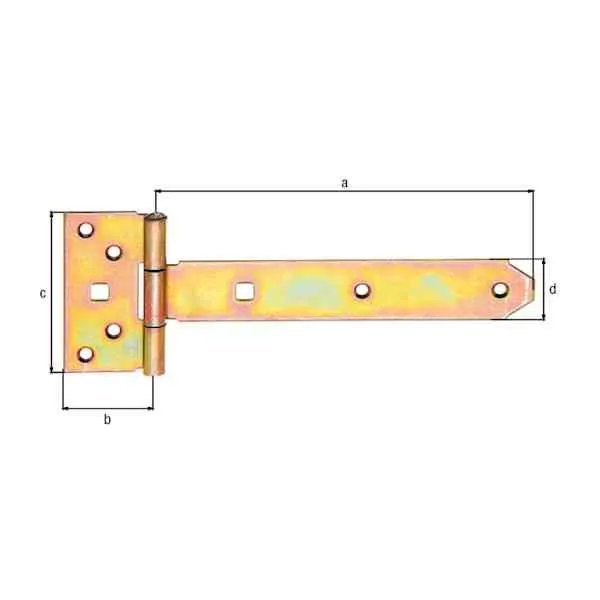 GAH Alberts Cerniera a Croce 195x34 mm Acciaio Zincato